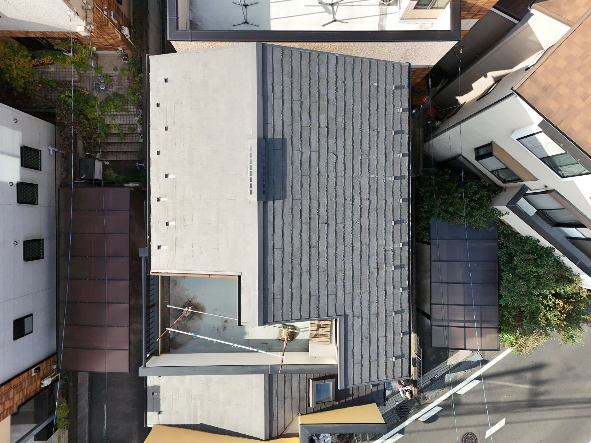多摩区　スレート　屋根　パミール　剥離　第二世代
