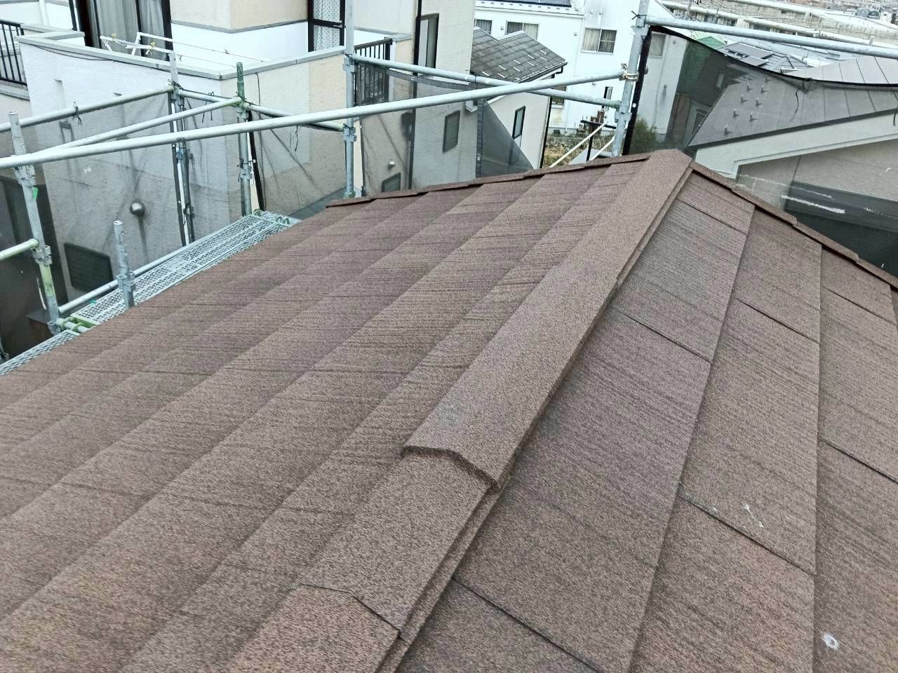多摩区　屋根カバー　スカイメタルルーフ