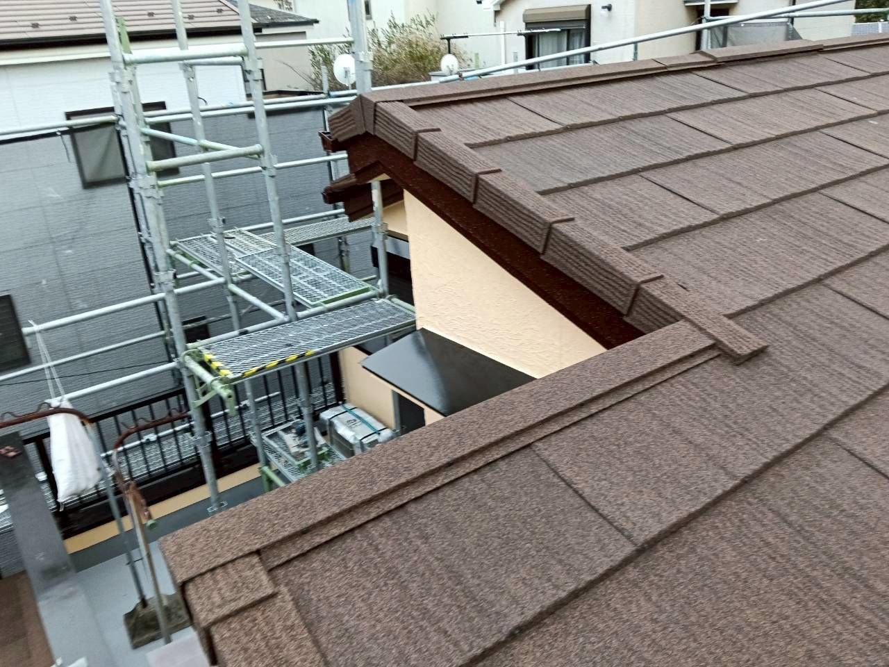 多摩区　屋根カバー　スカイメタルルーフ