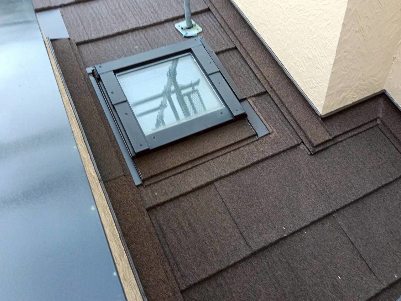 多摩区　屋根カバー　スカイメタルルーフ