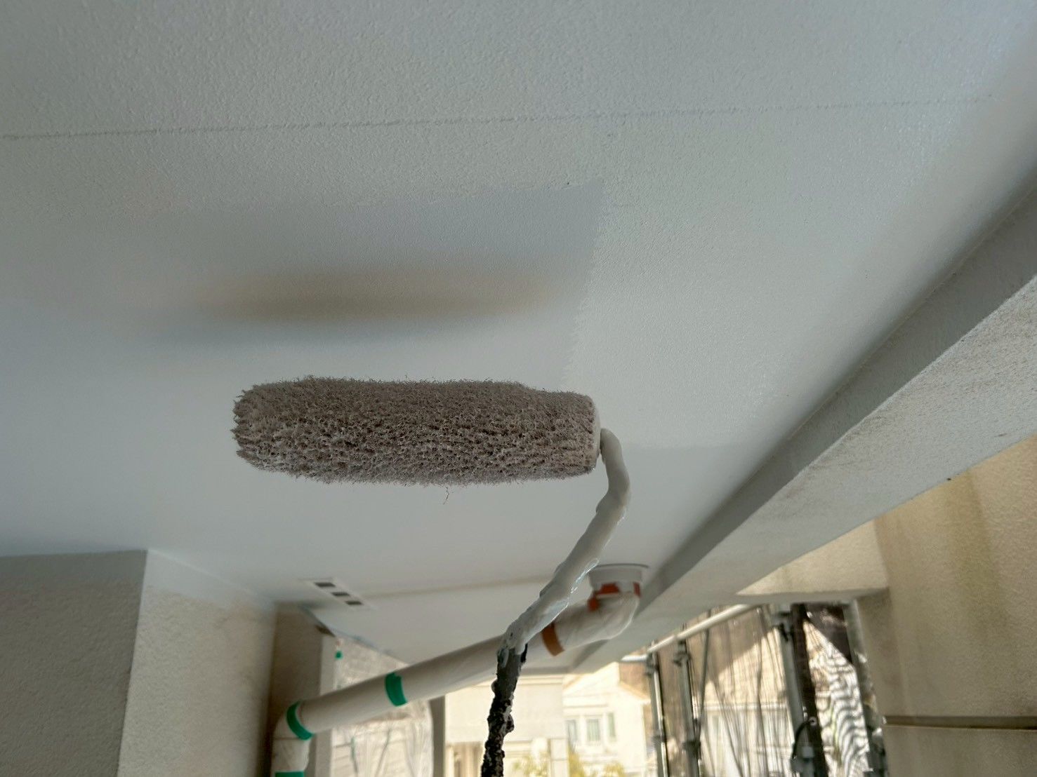 麻生区　外壁塗装　軒天　ケンエース　ニッペ