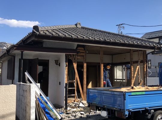 2階玄関解体工事